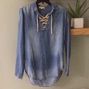 Anthropologie Denim Top!
